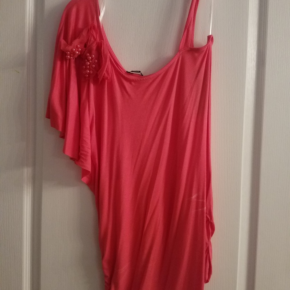 Coral blouse